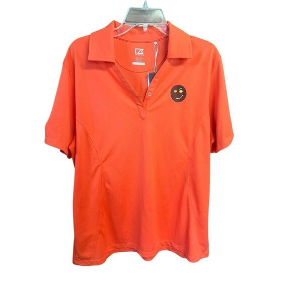 Cutter & Buck Womans  Hersey Reeses  Polo Shirt Sz XXL  Orange  NWT * - Picture 1 of 7